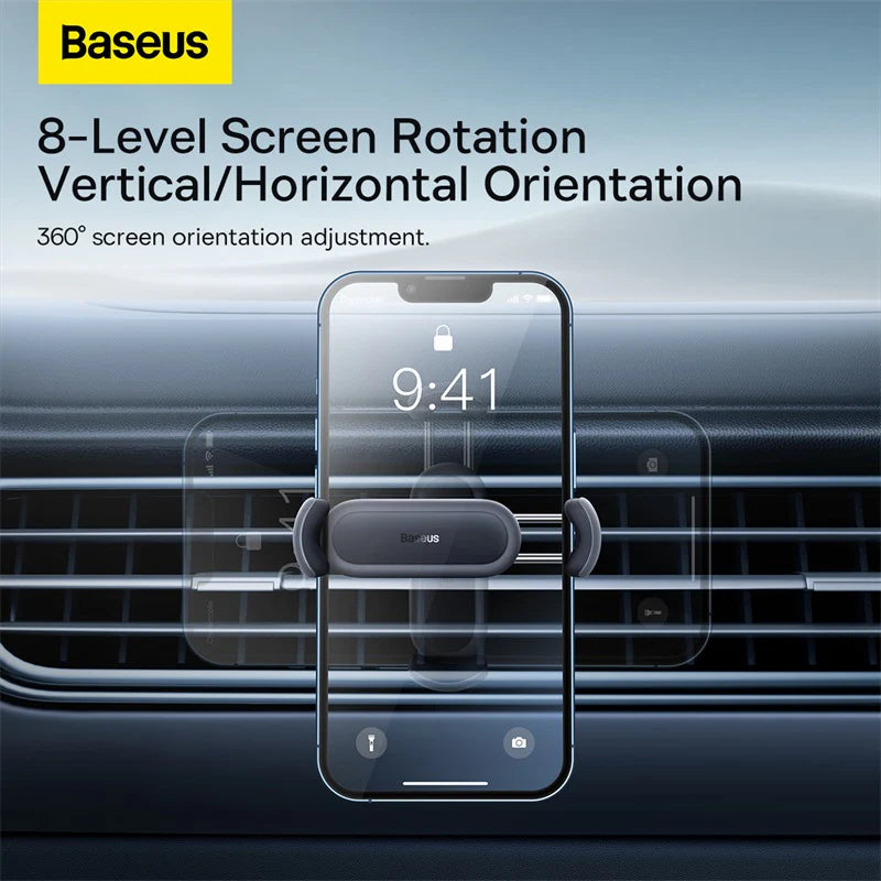 BASEUS Steel Cannon 2 Air Outlet Car Mount (Black)