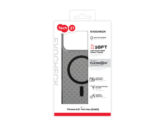 Tech21 Evo Check (MagSafe) Case for iPhone 17 Pro Max - Smokey / Black