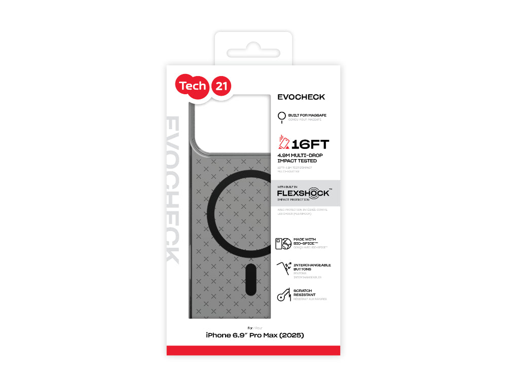 Tech21 EvoCheck MagSafe - iPhone 17 Pro - Smokey / Black