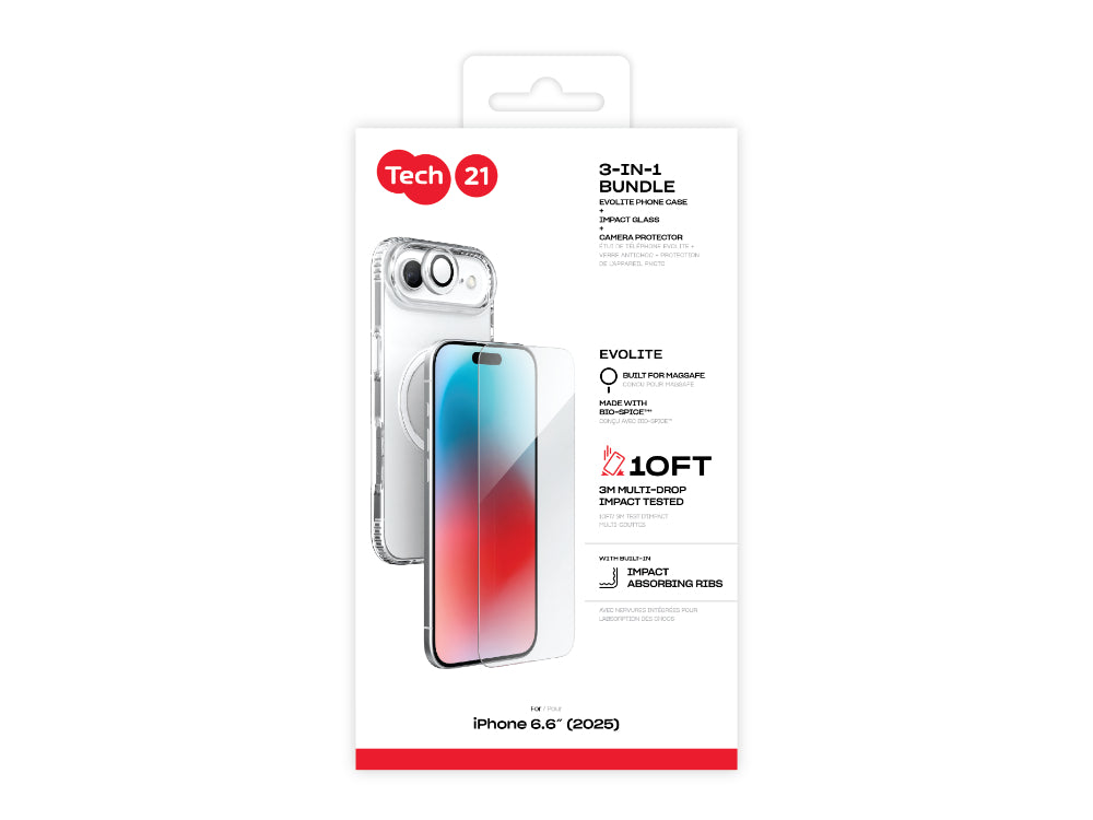 Tech21 EvoLite MagSafe Bundle for iPhone 17 Air 2025 - Clear