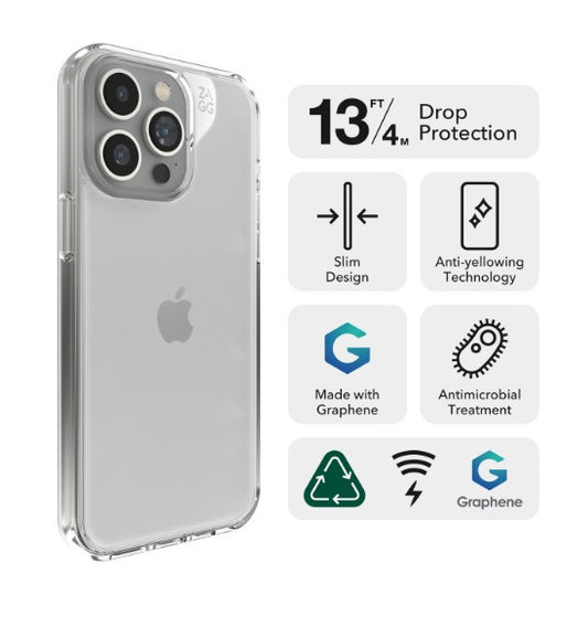 ZAGG Crystal Palace Case for iPhone 15 Pro 6.1" - Clear