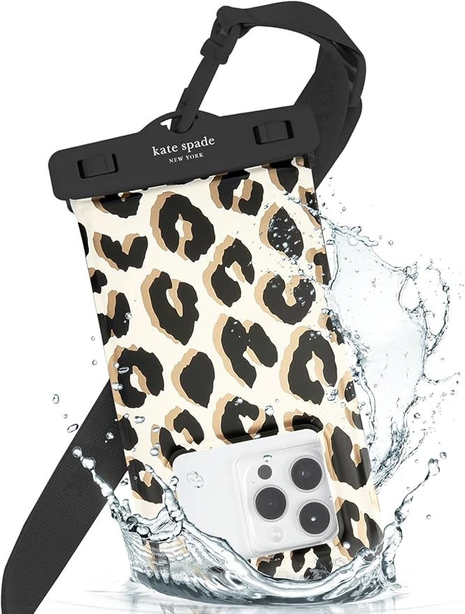 KATE SPADE - Waterproof Floating Pouch - City Leopard