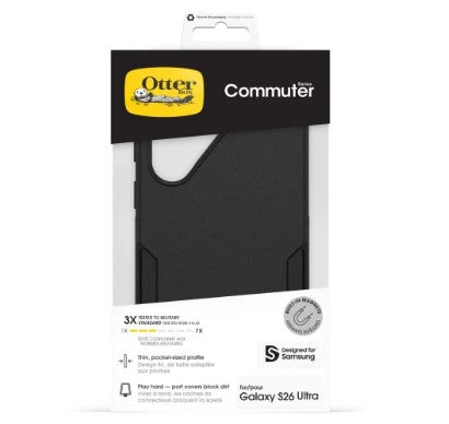 OtterBox Commuter Case w/Magnets Suits Samsung Galaxy S26 Ultra - Black