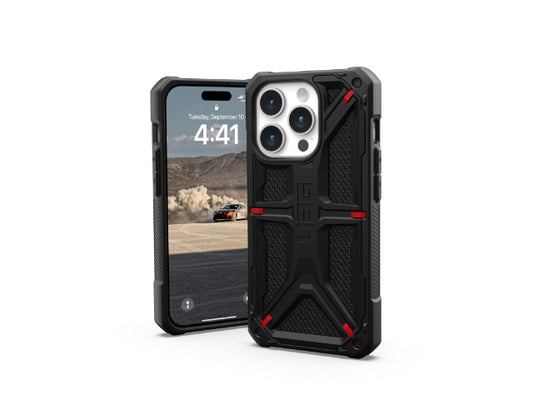 UAG Monarch Kevlar Case - iPhone 15 Pro 6.1" - Black