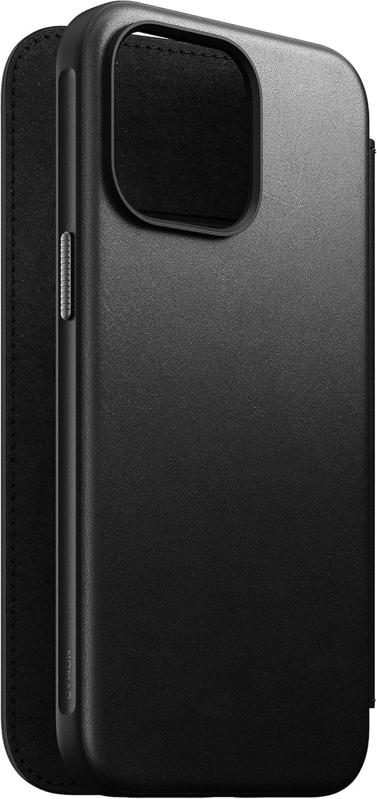 NOMAD Leather Folio Ecco - iPhone 15 6.1" - BLACK