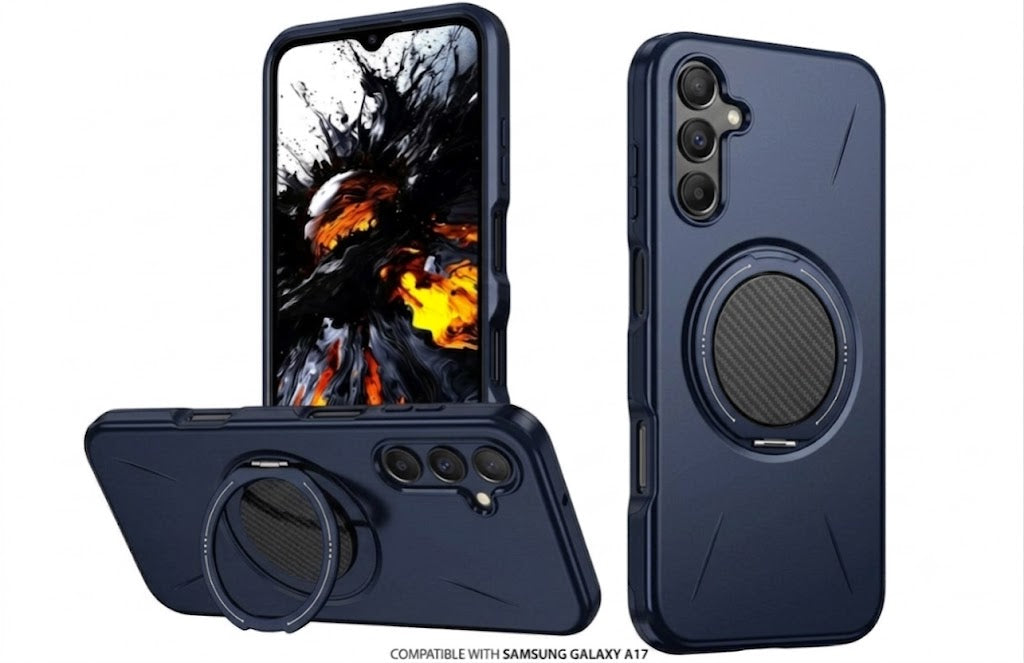 MaxGuard Spin Grip MagSafe Case for Samsung A16 / A17 - Navy
