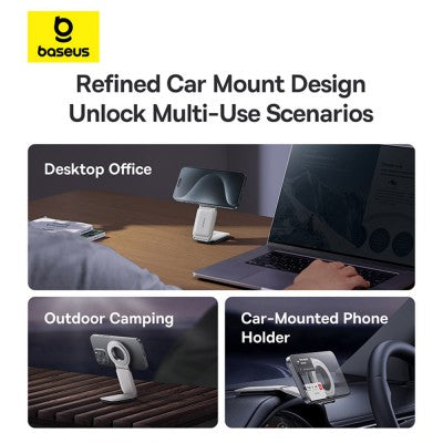 Baseus PrimeTrip Series C02 Mega Magnetic Car Mount Stick-on Version - BLACK