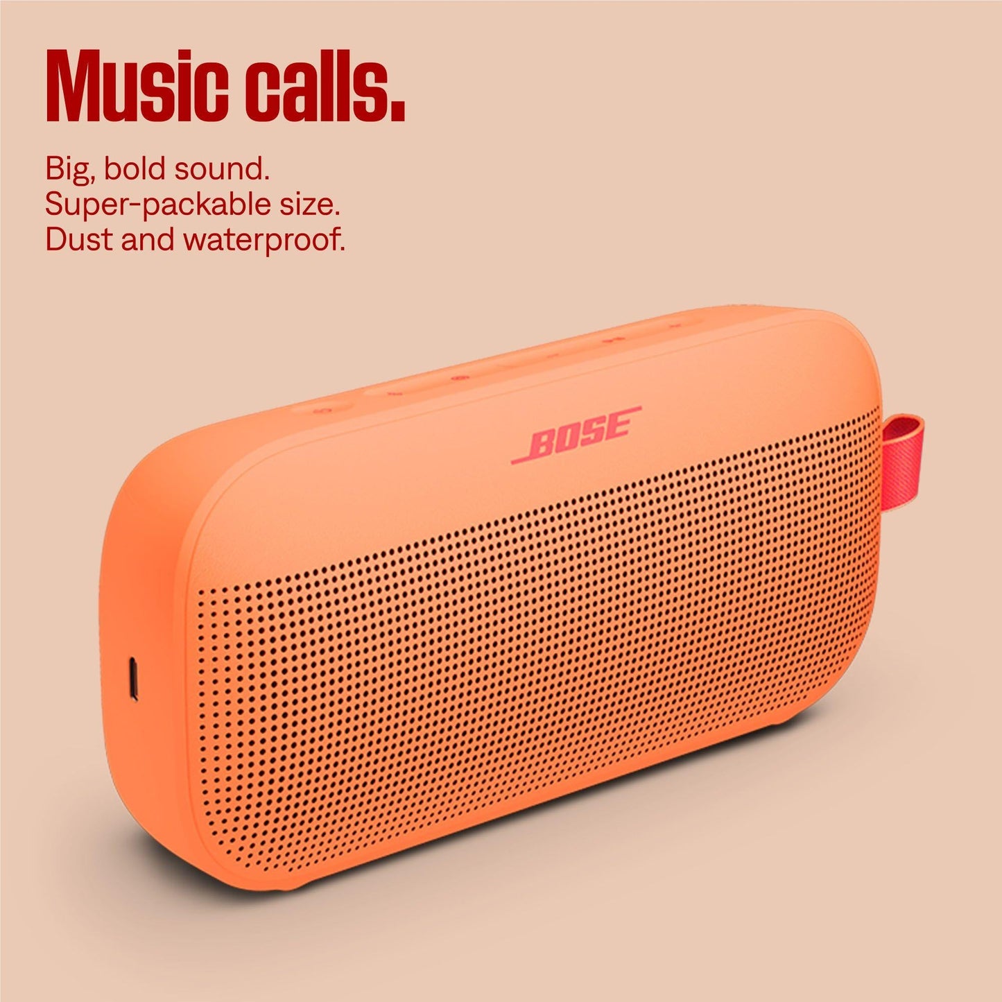 Bose SoundLink Flex Portable Speaker 2nd Gen - Peach (AU Stock)