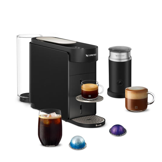 Breville Nespresso BNV650BLK Vertuo Up Bundle - Black