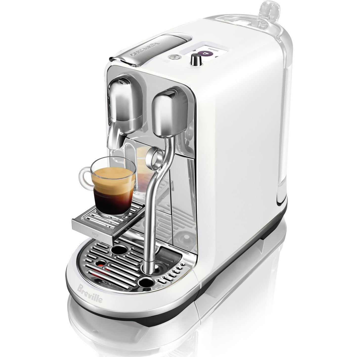 Breville Nespresso Creatista Plus Coffee Machine - Sea Salt White