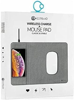COTEetCI - 2 IN 1 WIRELESS CHARGE with MOUSE PAD - GREY