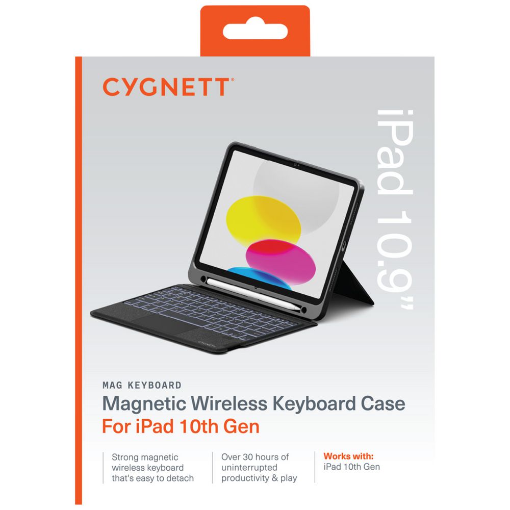 CYGNETT Keyboard Case - iPad 10.9" 10th Gen & A16 - Black