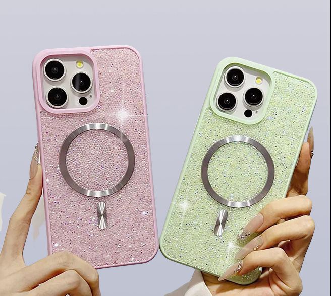 MaxGuard Diamond MagSafe Case for iPhone 17 Pro Max - Pink