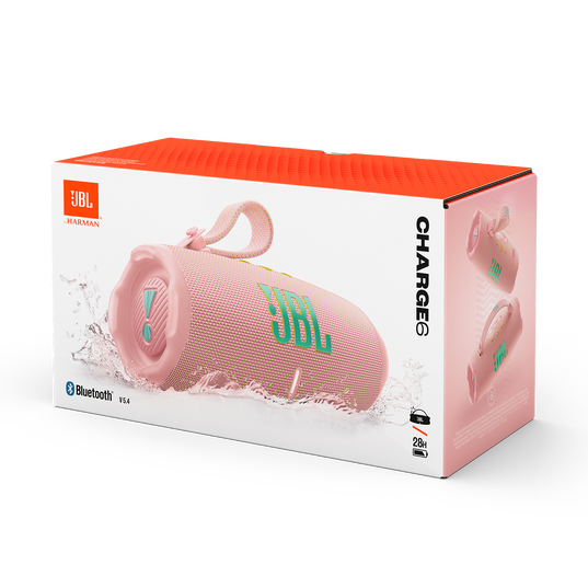 JBL Charge 6 Portable Bluetooth Speaker - Pink (Australia Stock)