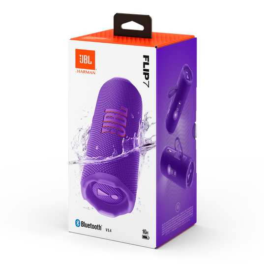 JBL Flip 7 Portable Bluetooth Speaker - Purple (Australia Stock)