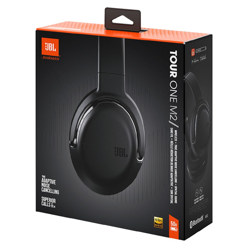JBL Tour One M2 True Wireless Over-Ear Noise Cancelling Headphones - Black (Australia Stock)