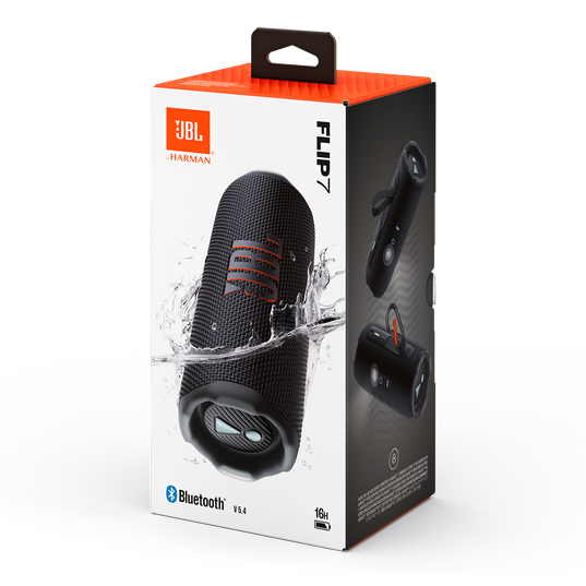 JBL - Flip 7 Portable Bluetooth Speaker - Black (Australia Stock)
