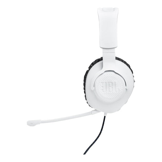 JBL Quantum 100P Console Wired Over-Ear Gaming Headset with Detachable Mic - White (AU Stock)