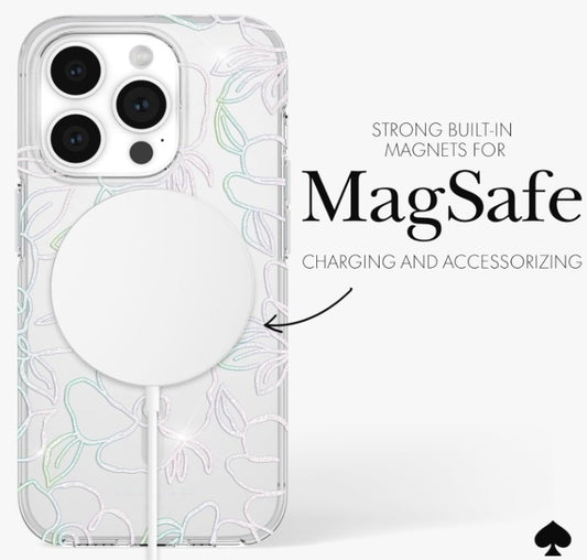 KATE SPADE Hardshell MagSafe - iPhone 15 Pro 6.1" (Modern Floral)