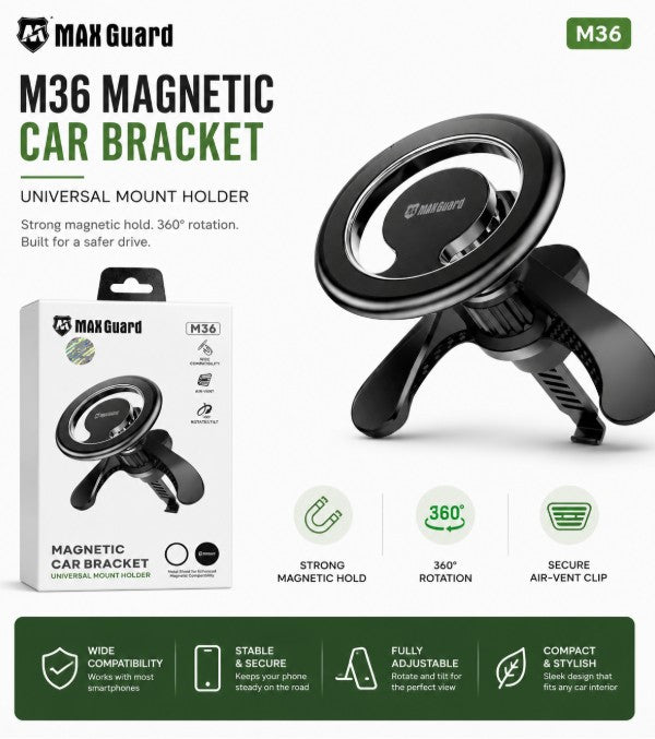 MaxGuard M36 Magnetic Car Phone Mount
