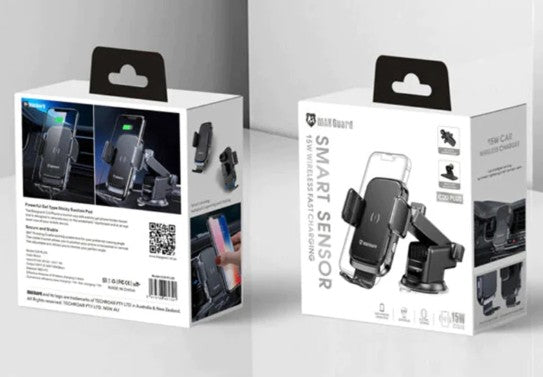 MaxGuard C20 PLUS - Car Bracket Smart Sensor 15W Wireless Charging