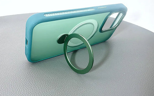 MaxGuard MergeGrip Stand Case for iPhone 16 6.1" - Blue