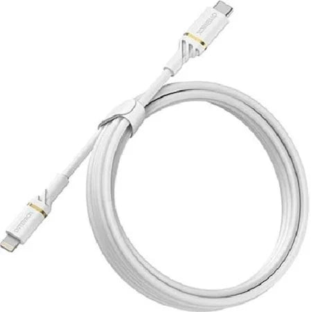 OtterBox Lightning to USB-C Fast Charge Cable 2M - WHITE