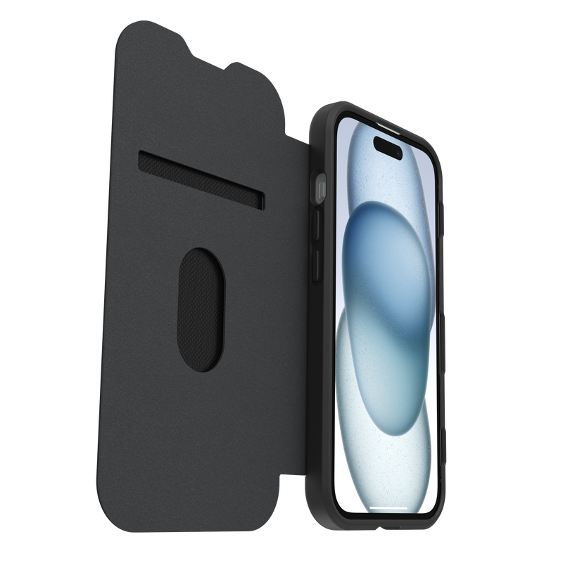 OtterBox REACT FOLIO MagSafe iPhone- 16e / 15 / 14 / 13 -Black Crystal