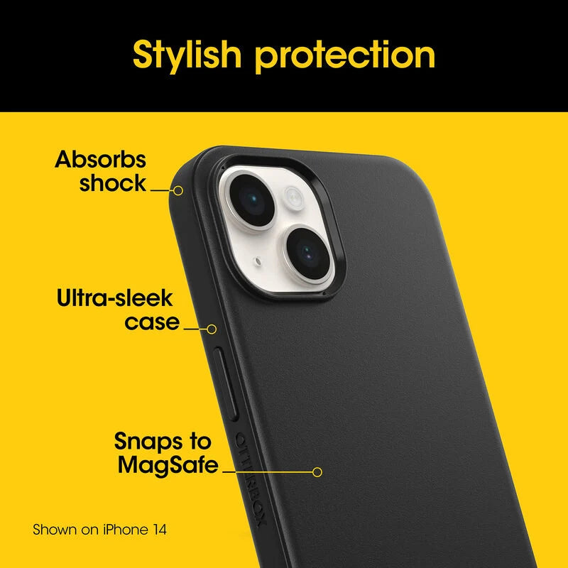 OtterBox Symmetry Case for iPhone 15 / 14 / 13 (6.1") - Black