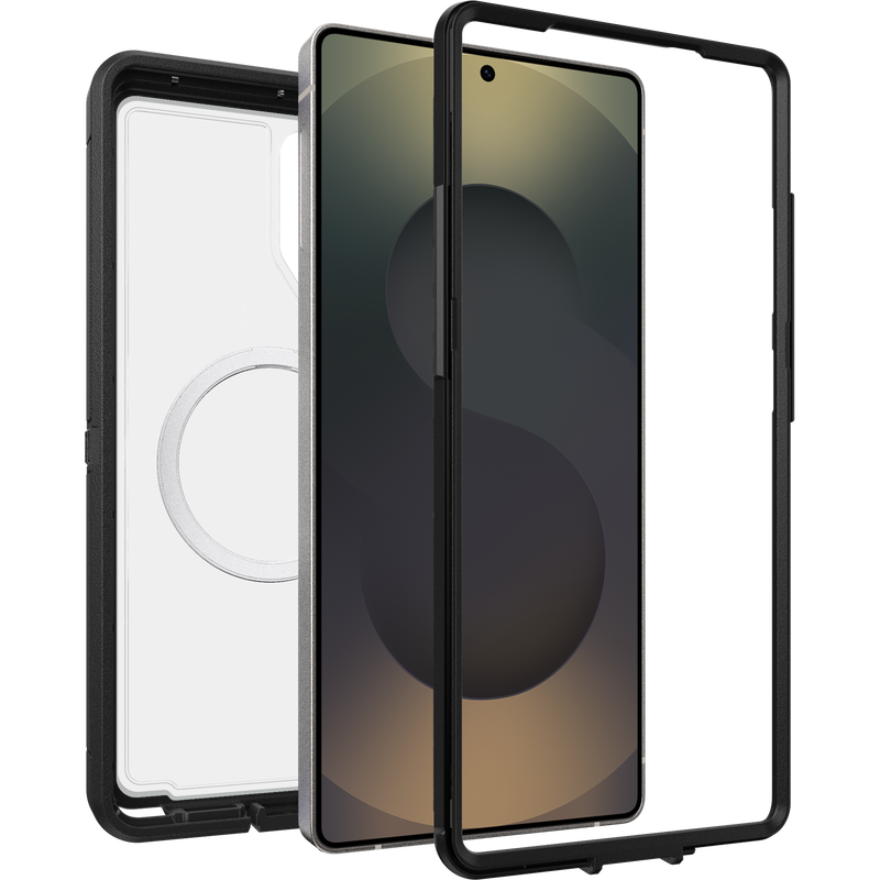 OtterBox Defender XT Clear with Magnets Case - Samsung S25 Ultra 5G - Dark Side (Clear/Black)