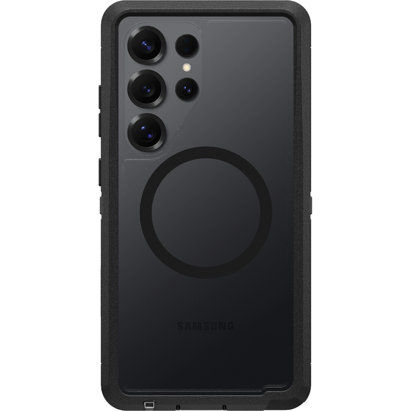 OtterBox Defender XT Clear with Magnets Case - Samsung S25 Ultra 5G - Dark Side (Clear/Black)