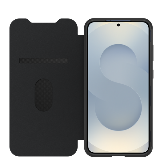 OtterBox React Folio Case - Samsung S25 - Black Crystal