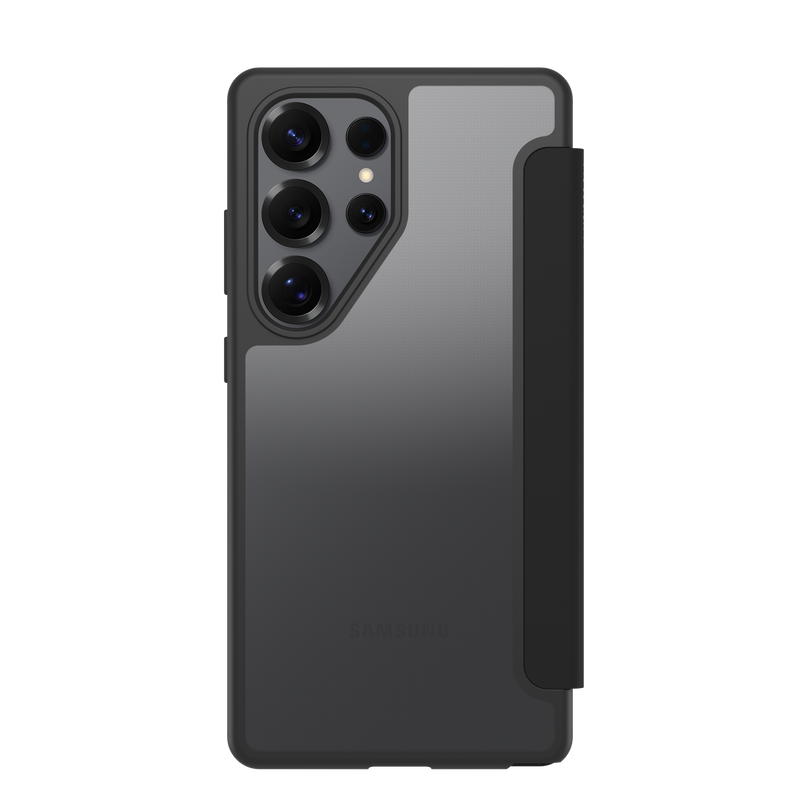OtterBox React Folio Case - Samsung S25 Ultra - Black Crystal