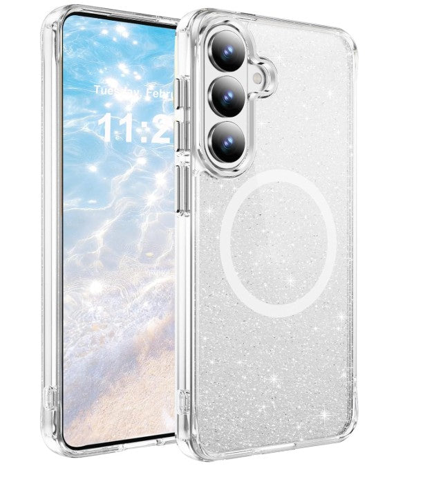 Gemshell Glitter Case for Samsung Galaxy S26 - Silver