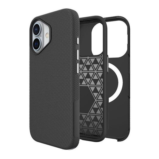 Rhinos Rugged Shockproof Case with Magnetic Ring for iPhone 17 - Black