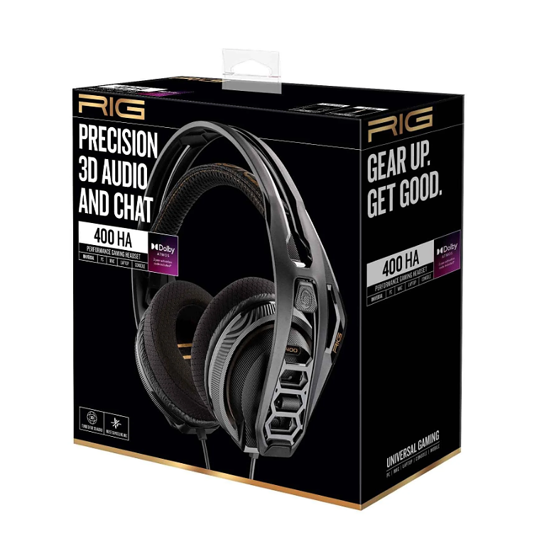 Rig 400 HA ATMOS V2 Gaming Headset for PC - Black