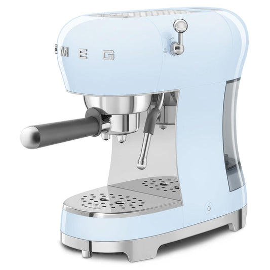 Smeg 50's Style Espresso Manual Coffee Machine - Pastel Blue