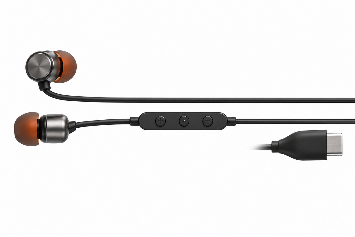 JBL Tune 310C USB-C Wired Hi-Res In-Ear Headphones - Black ((AU Stock)