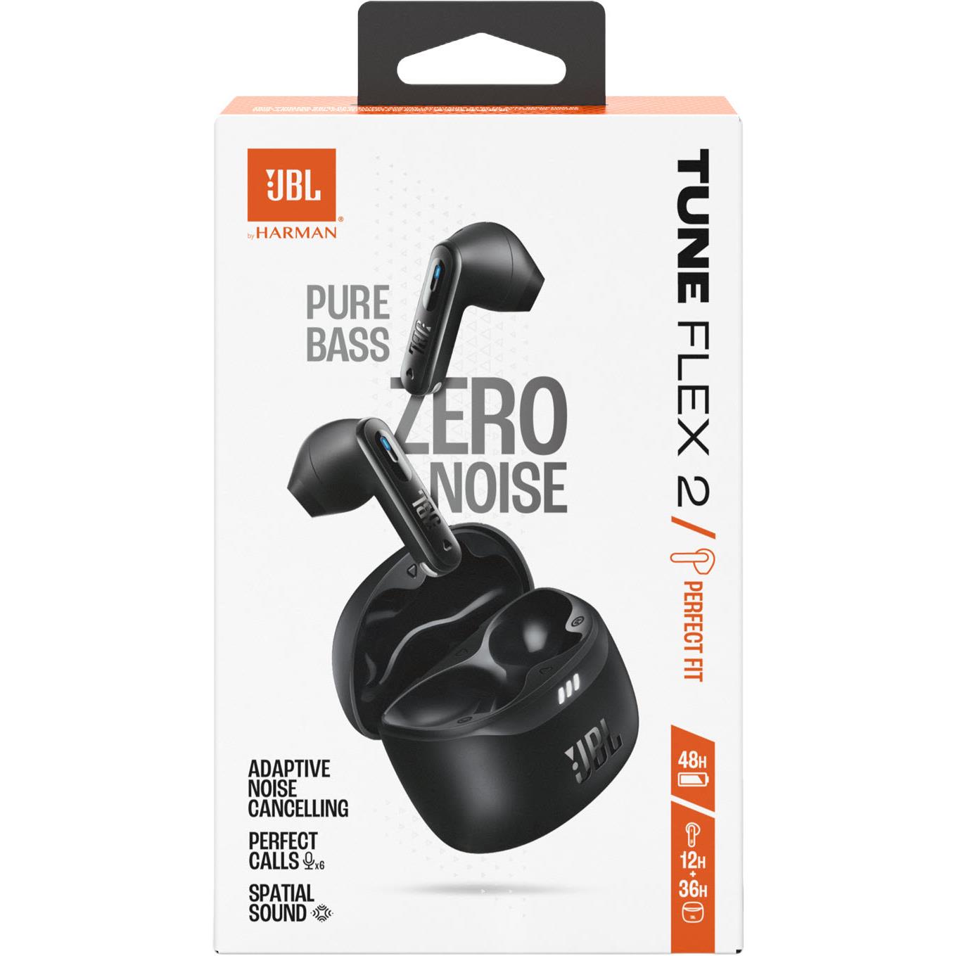 JBL Tune Flex 2 True Wireless Noise Cancelling Earbuds - Black (AU Stock)