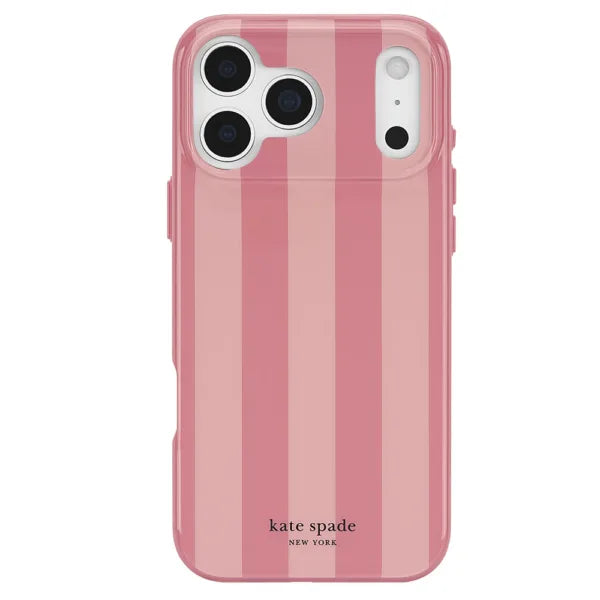 Kate Spade Bold Strip Rose Coral MagSafe Case for iPhone 18 Pro 2026 - Pink