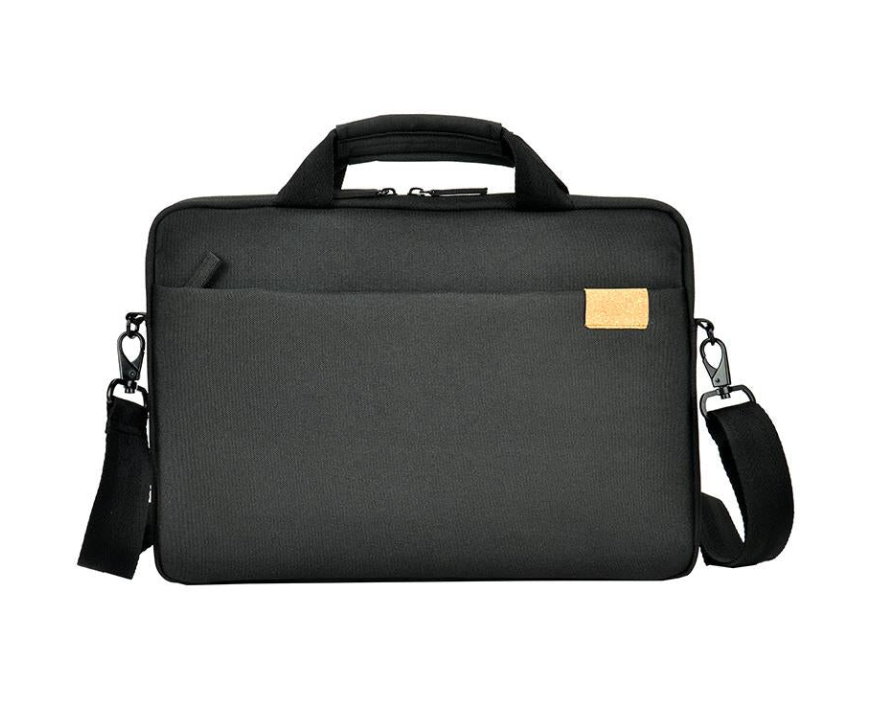 XCD Recyucled 13.3' Slimline Laptop Briefcase Bag - Black