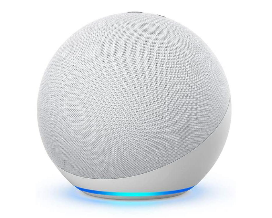 Amazon Echo Dot 4th Gen Smart Speaker with Alexa Glacier White