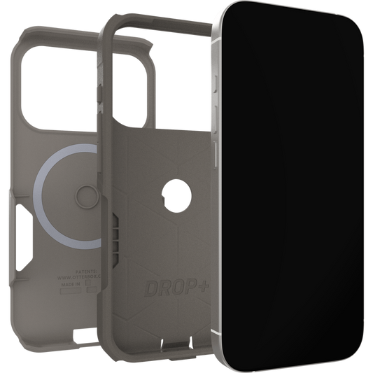 OtterBox Commuter Case w/ Camera Ctrl Suits - iPhone 17 Pro Max (Grey Comfort Biege)
