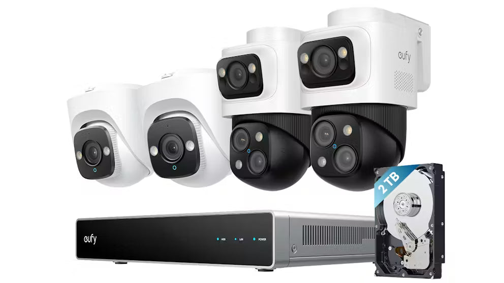 EUFY NVR Security System S4 Max 8-Channel NVR with 4PoE Bullet-PTZ Cameras