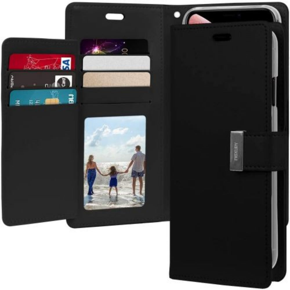 Goospery Rich Diary Book Case - SAMSUNG Galaxy S23 Plus G916 BLACK