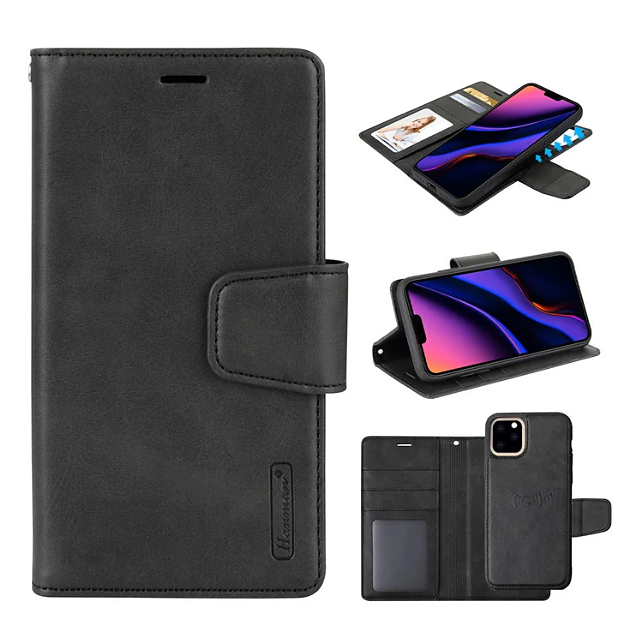 Hanman MagSafe Card Holder Case - iPhone 16 Plus 6.7'' - BLACK