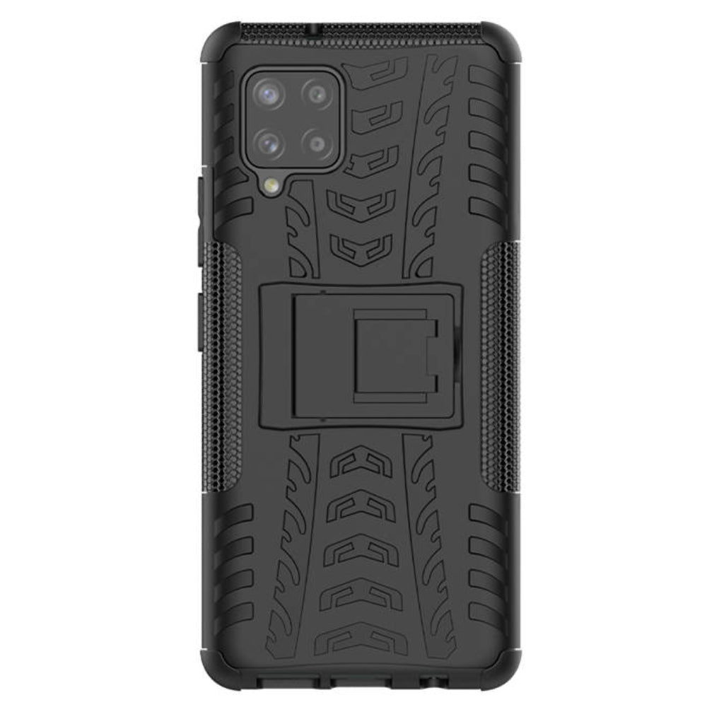 TOUGH CASE with Stand - SAMSUNG Galaxy A42 5G - BLACK-Back