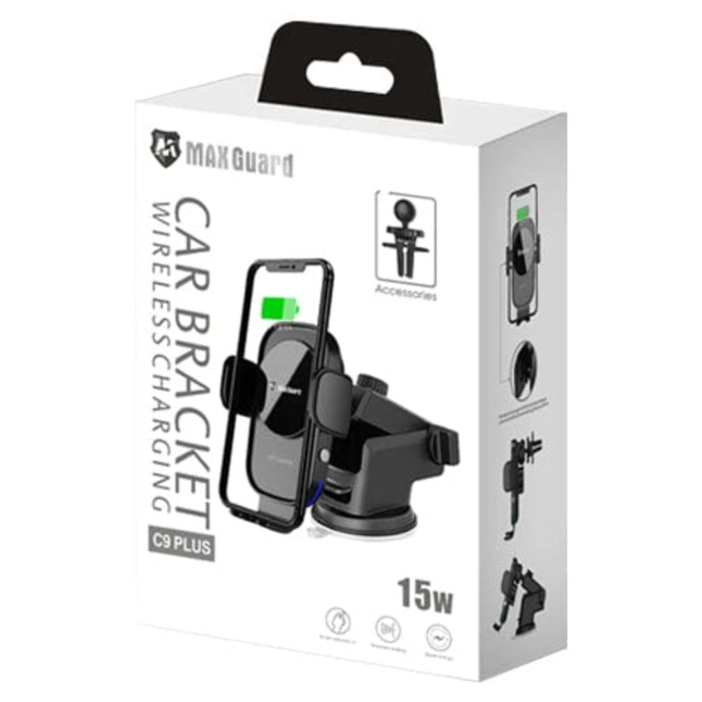 MaxGuard C9 PLUS - CAR BRACKET WIRELESS CHARGING HOLDER
