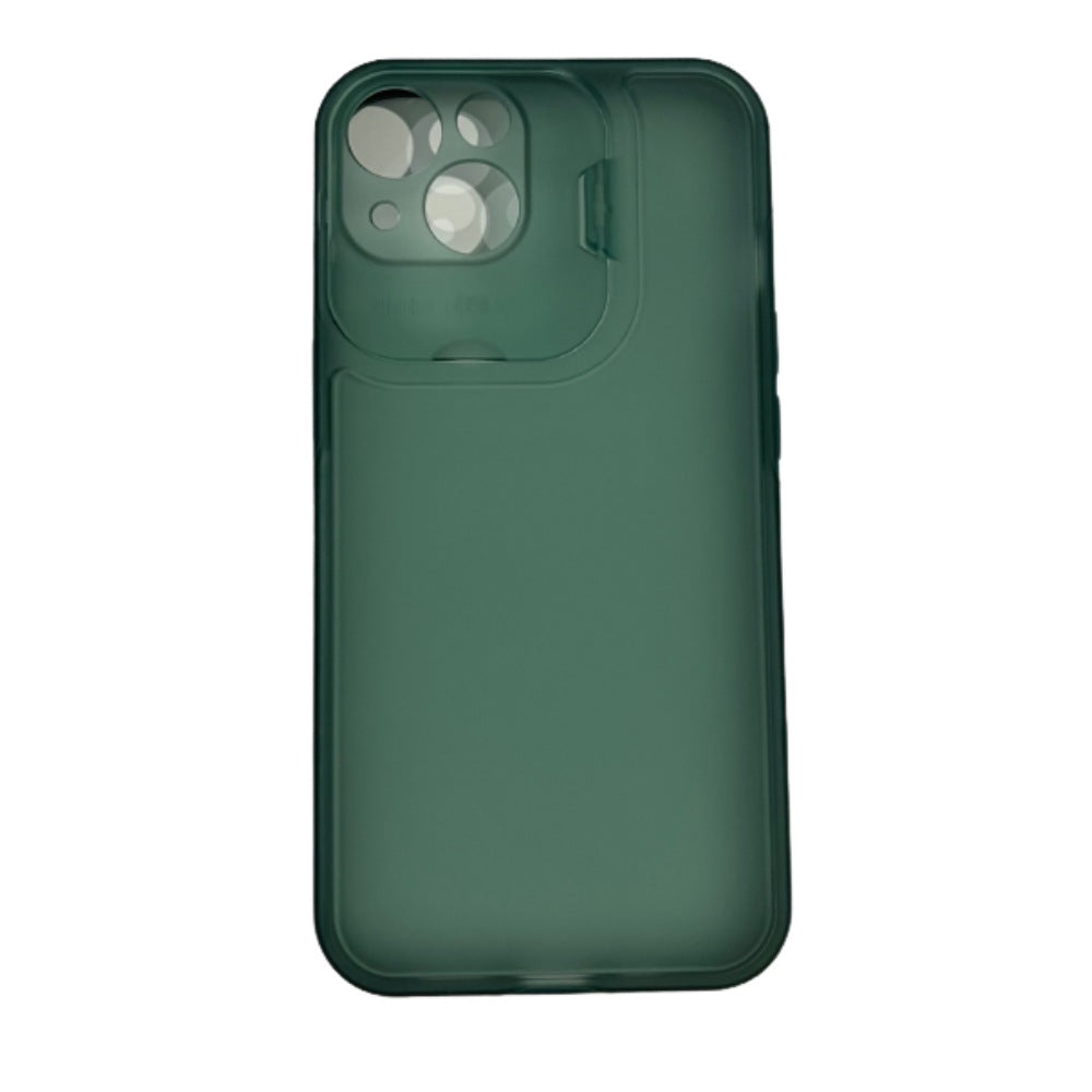 HARD CASE w/ CAMERA PROTECTOR for iPHONE 13 PRO (6.1') - GREEN