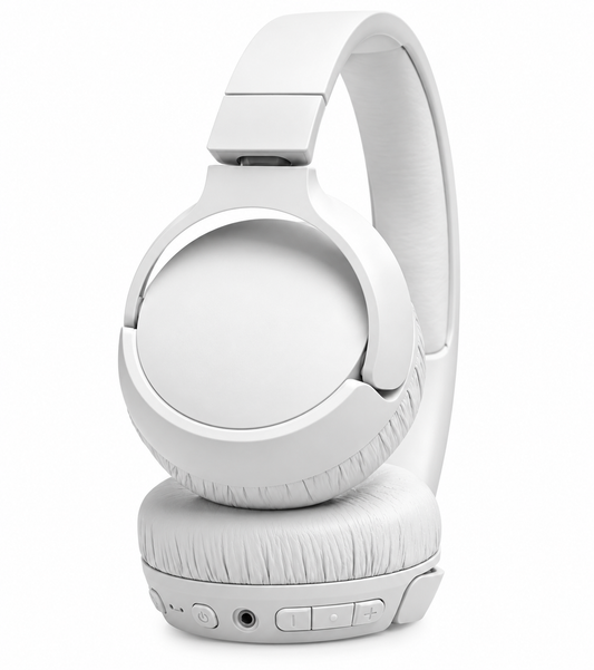 JBL Tune 670 Adaptive Noise Cancelling Wireless On-Ear Earphones - White (AU Stock)